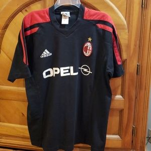 Adidas,  black soccer jersey